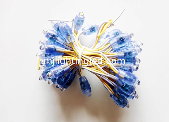 Module de pixels jaunes de 9 mm DC5V IP68 Lampes de point imperméables à l'eau pour la publicité 50 pièces/ lot fournisseur