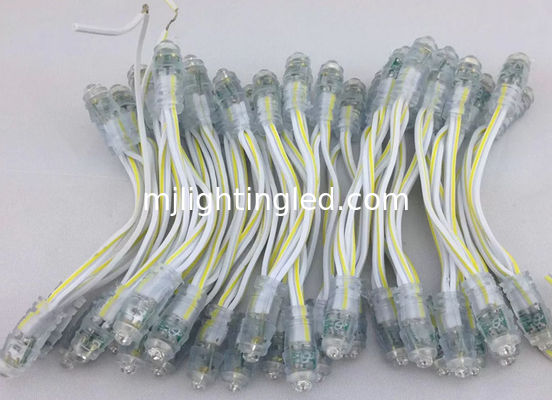 5V 9mm Led Pixel String Couleur jaune 0.1W Signes d'éclairage extérieur fournisseur