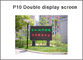 L'IMMERSION P10 1R1G de Semioutdoor a mené le signe faisant défiler du texte du message LED de la couleur 320*160mm de double de panneau d'affichage fournisseur