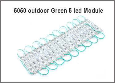 C.C léger imperméable 12V de lampe de la publicité de vert du module 5LEDs de SMD 5050 vendent en gros fournisseur