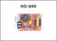 HD-A40S HD-U60 P10 Contrôleur de panneau LED pour affichage mono et double couleur Signes mobiles avec communication USB U-Disk fournisseur