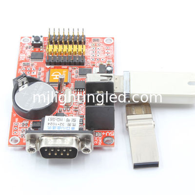 Huidu HD-S61 carte de commande de module LED HD-A41 P10 Système de programme d'affichage RS232 + USB 1*HUB08 2*HUB12 fournisseur