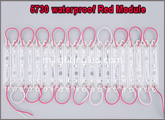 5730 RED LED Module Light 12V imperméable à l'eau pour les lettres acryliques fournisseur