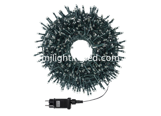 Lumières de Noël LED 1000 Blanc / chaud Blanc noir Fil 50 M Intérieur Extérieur fournisseur