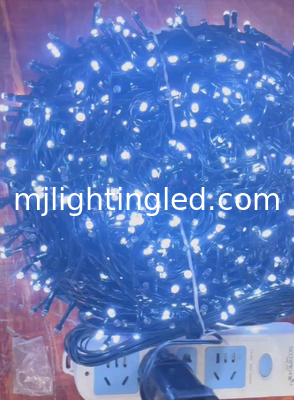 Lumières de Noël LED 1000 Blanc / chaud Blanc noir Fil 50 M Intérieur Extérieur fournisseur