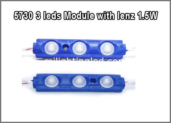 5730 3W LED Module 12V Rouge Vert Bleu Jaune Blanc Rose Avec 160 degrés Lenz Pour la boîte à lumière fournisseur