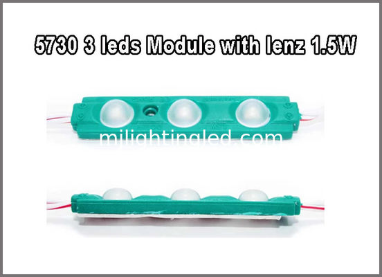 5730 3W LED Module 12V Rouge Vert Bleu Jaune Blanc Rose Avec 160 degrés Lenz Pour la boîte à lumière fournisseur