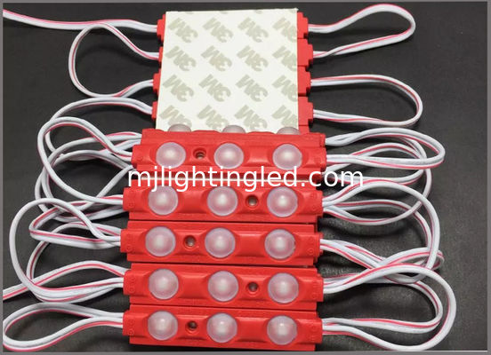 5730 3W LED Module 12V Rouge Vert Bleu Jaune Blanc Rose Avec 160 degrés Lenz Pour la boîte à lumière fournisseur