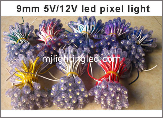 poussée de 5V 9mm par les pixels statiques de la couleur LED de trou pour le signage d'illumination fournisseur
