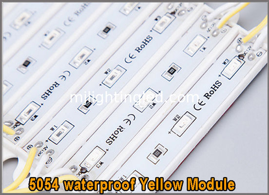 5730 DC12V 3leds Module LED Jaune Étanche SMD pour Panneau Extérieur fournisseur