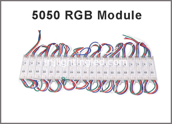 12V 5050SMD RGB LED Module Lumière 3LED Modules de couleur modifiable Décoration Lumière rétroéclairage LED Publicité de la lettre du canal