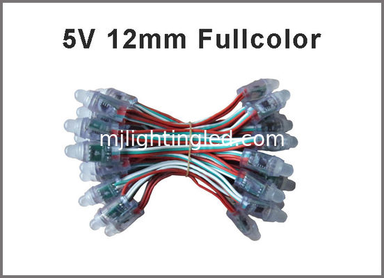 5V 12mm Lumière LED à changement de couleur 1903/6803/WS2801/WS2802 pour enseignes extérieures et décoration