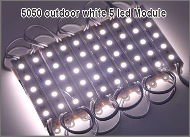Modules SMD 5050 à 5 LED Module rétroéclairé LED étanche à l'eau pour lettres DC12V 1.2W 5 Led 75mm*12mm 20pcs/Streing