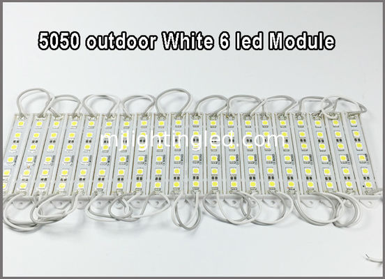 Module LED 5050 à 6 LED, 12V, étanche, couleur blanche, pour rétroéclairage de lettres