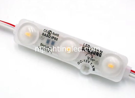5730 3 LED Module Light 1.5W Injection 6818 LED Module Light 12V avec lentille
