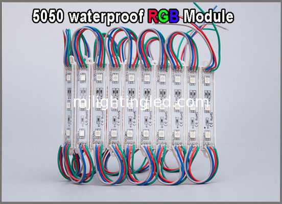 5050 modules changeants de pixel de couleur imperméable de module de 12V RVB LED s'allumant pour le signage de publicité