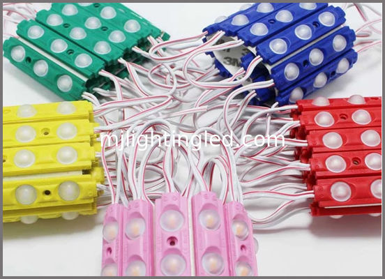 5730 3W ont mené le rose blanc jaune vert-bleu rouge de modoles du module 12V 3leds avec 160degree Lenz pour le caisson lumineux