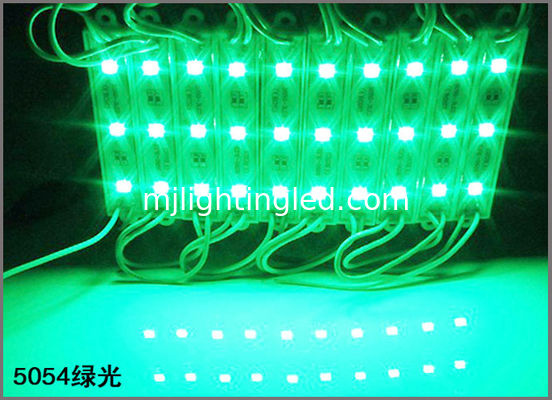 Modules SMD 5054 3LED compétitifs Couleur verte étanche à l'eau DC12V Panneaux lumineux LED