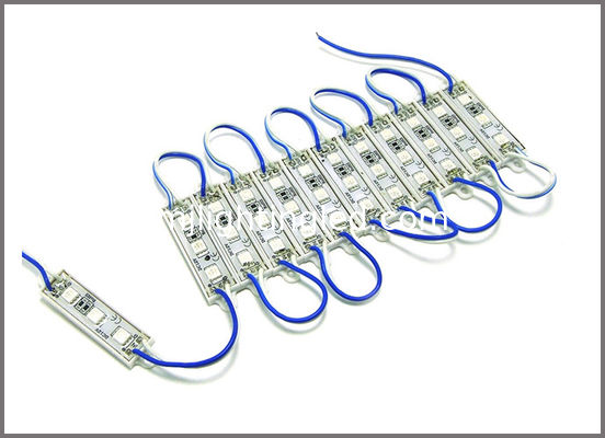 3 Module LED 5050, 0,8W 12V, couleur bleue, IP67 pour les lettres de canaux à LED